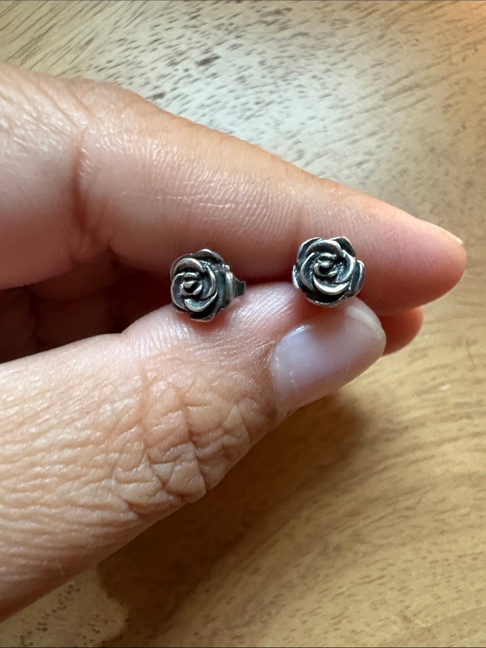 James Avery Tiny Rose Stud Earrings